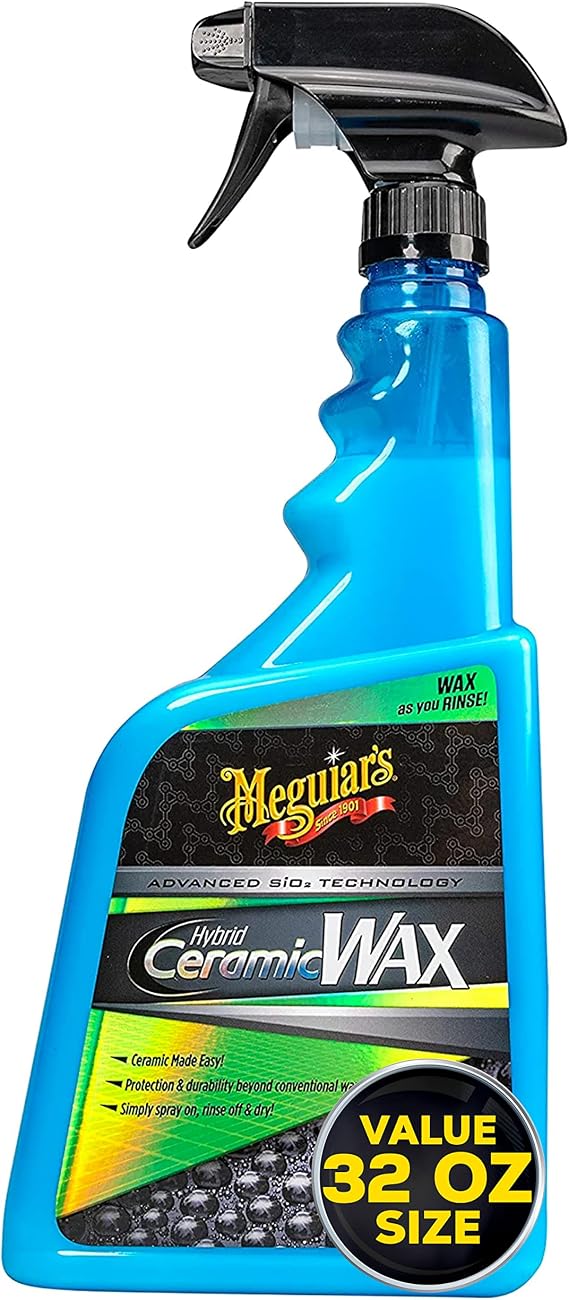 Meguiar's Hybrid Ceramic Wax, Spray Car Wax with Advanced SiO2 Hybrid Technology - 32 Oz Spray Bottle
