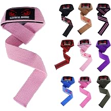 Weight Lifting Straps Silicon Padded Heavy Duty Wrist Straps Weightlifting Unisex Gym Wrist Straps For Power Lifting Deadlift Non-Slip