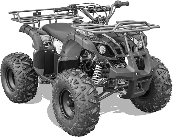 MotoTec Bull 125cc 4-Stroke Kids Gas ATV Black (MT-ATV-Bull-125cc_Black)