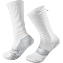 Dsource Copper Hiking Socks, Unisex Crew Cushioned Sole Arch Support Golf Running Compression Socks 6 Pairs