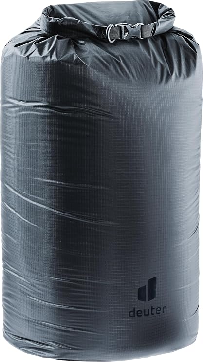 Deuter Light Drypack 30, Water-Resistant 30-Liter Ripstop Roll-Top Dry Pack Sack Keeps Gear Dry for Hiking, Trekking, Camping & Kayaking - Graphite