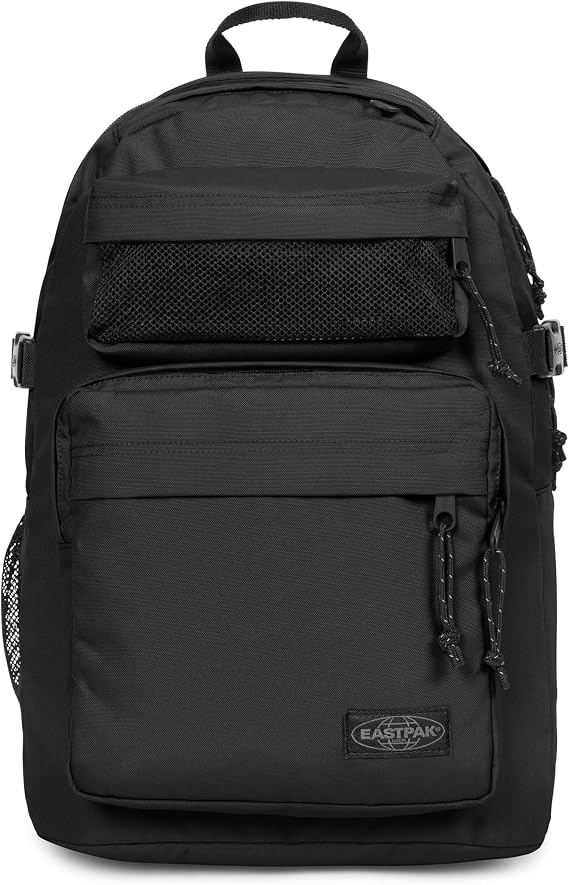 EASTPAK Double Pro 32L Performance Backpack with 16" Laptop Sleeve, Dual Compartments, Security Pocket, Bottle Holder & Organizer, Black