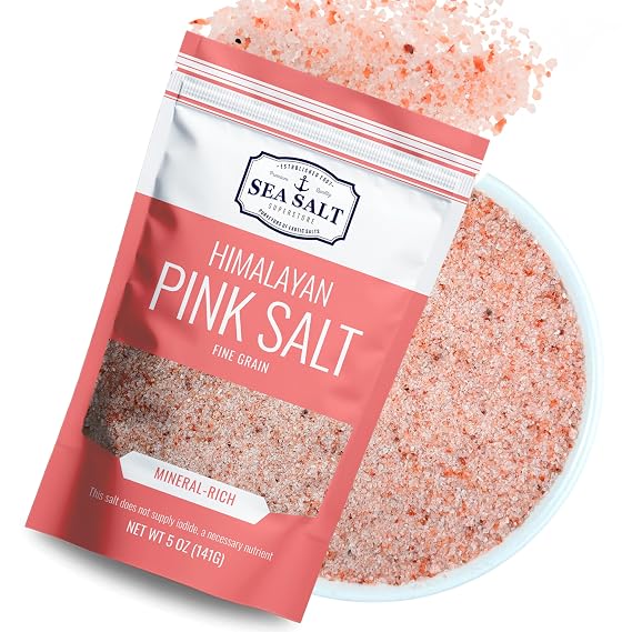 Pink Himalayan Salt, Fine Grain Salt, 5 oz Bag