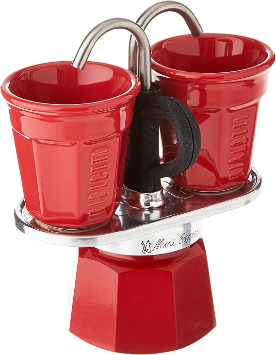 Bialetti Coffee Maker, Aluminium, Red