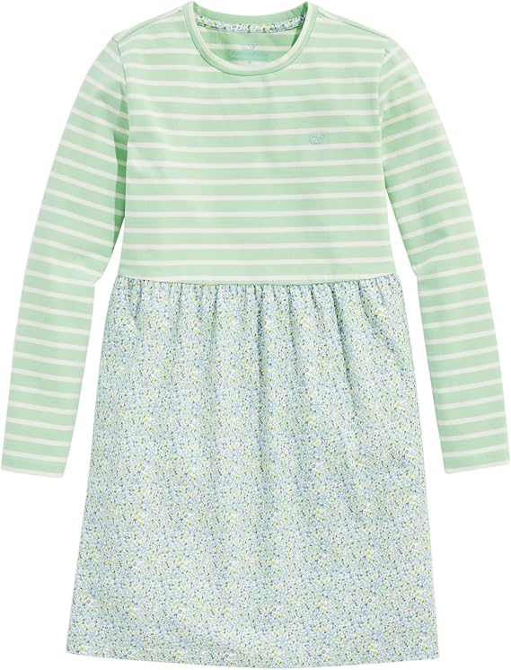 vineyard vines Girls' Long Sleeve Everyday Dress