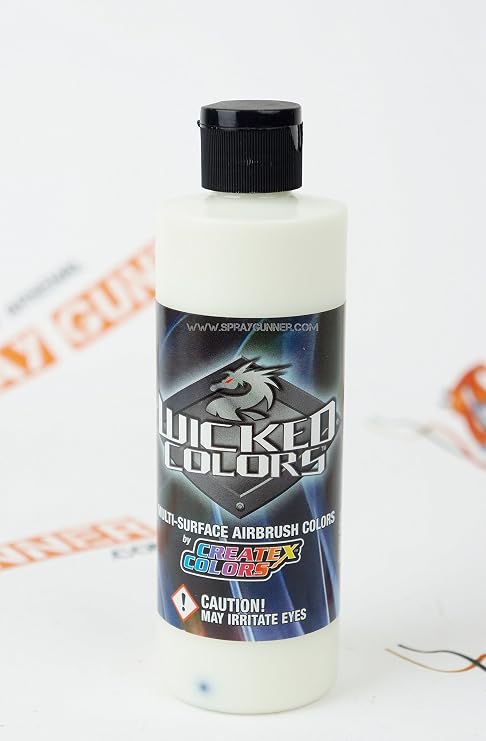 Createx Wicked Colors W210 Glow Base 8oz. Water-Based Universal Airbrush Paint. by SprayGunner