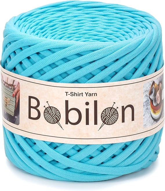 Bobilon 5-7 mm T-Shirt Yarn - Cotton for Bags & Baskets - Arctic