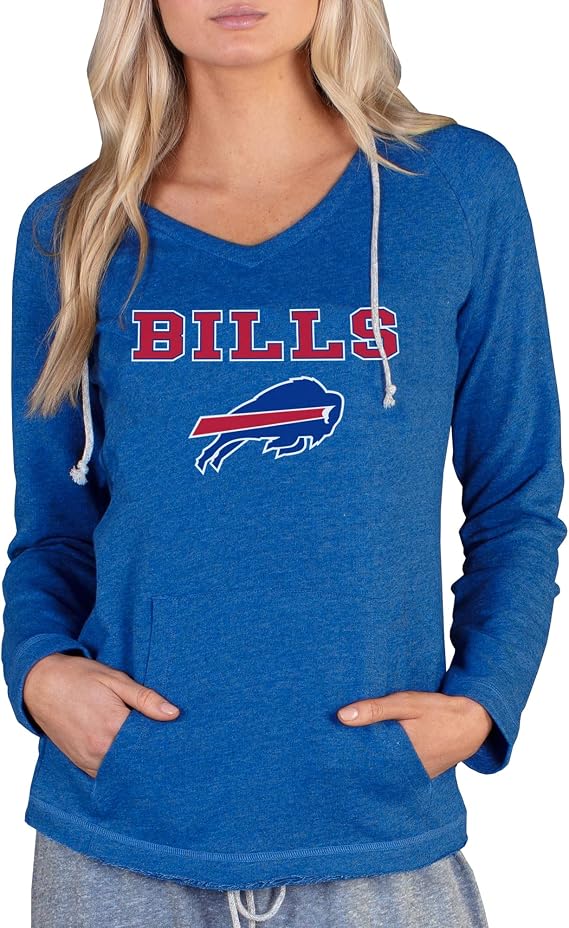Concepts Sport Women's Gray San Francisco 49ers Mainstream Hooded Long Sleeve V-Neck Top