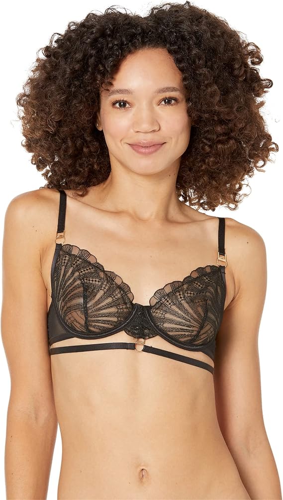 Bluebella 41709 Hallie Demi Cup Bra Black