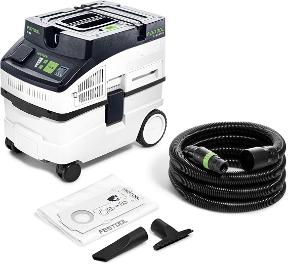 Festool 578441 CT 15 Dust Extractor HEPA Filter, Automatic Tool Start, High-Power Suction & AutoClean System