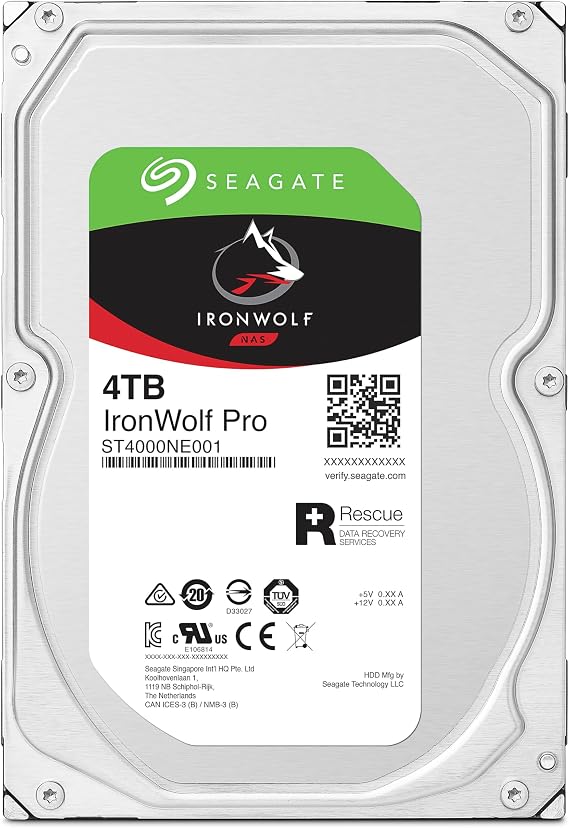 Seagate IronWolf Pro ST4000NE001 4 TB Hard Drive - 3.5" Internal - SATA (SATA/600)