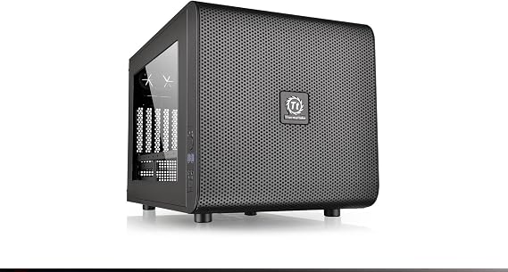Thermaltake Core V21/Black/Win/SECC Liquid Cooling Compatible Cube PC Case CS5068 CA-1D5-00S1WN-00