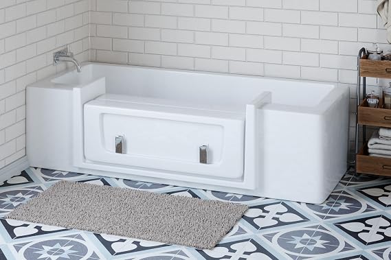 Full Convertible Accessibility Kit | Bath to Shower Conversion System for Senior Safety (Xtra-Deep)