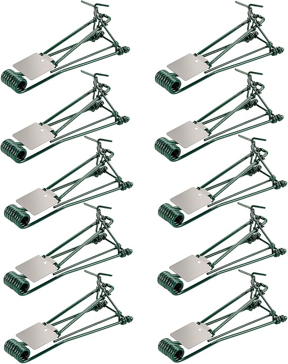 10 Pack Gopher Traps - Reusable Metal Gopher Trap