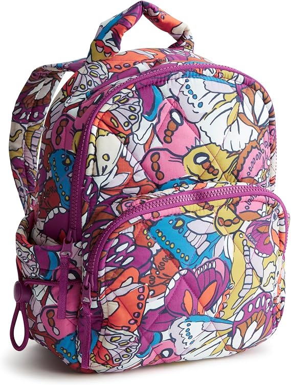 Vera Bradley Women's Featherweight Small Banbury Backpack, Flutter, One Size