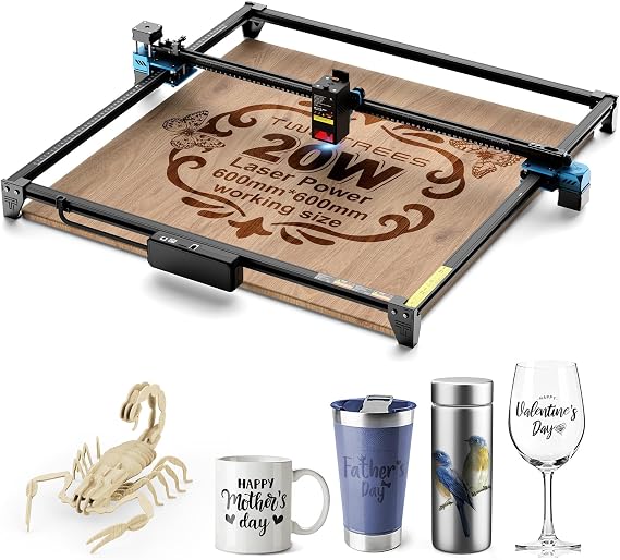 Twotrees TTS-20 Max 20000mW Laser Engraver and Cutter Machine