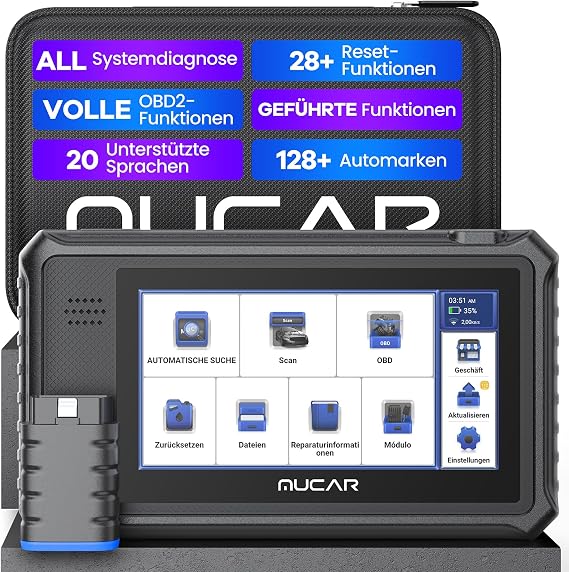 OBD2 Diagnostic Device mucar VO6 Diagnostic Device Car for All Vehicles with and All System Diagnostics and 28+Reset Function Car Reader with AutoVIN Android 10.0