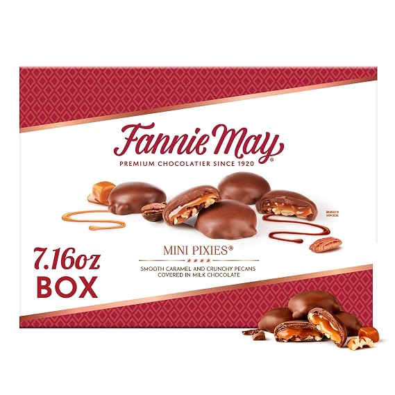 Fannie May, Milk Chocolate Candy, Mini Pixies, Gift Box, 7.16 oz