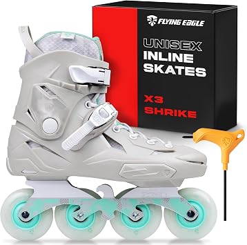 Flying Eagle X3 Shrike Freeskates - Aggressive Inline Skates for Men & Women, Adult Roller Skates Inline, Roller Skate, Skating Shoes for Outdoor, Rollerskates Adult