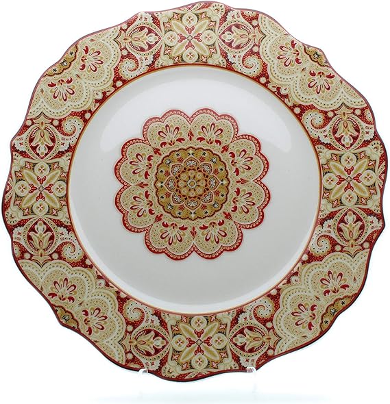 222 Fifth Lyria Saffron Round Dinner Plate - 1 Replacement Plate