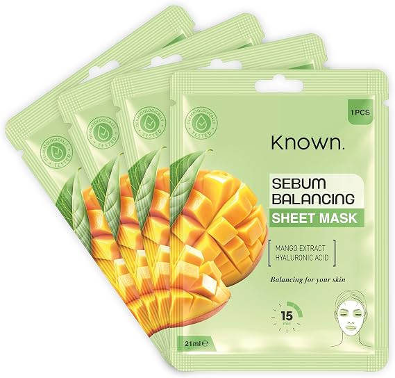 Known Sebum Balancing Face Mask 4 Pieces