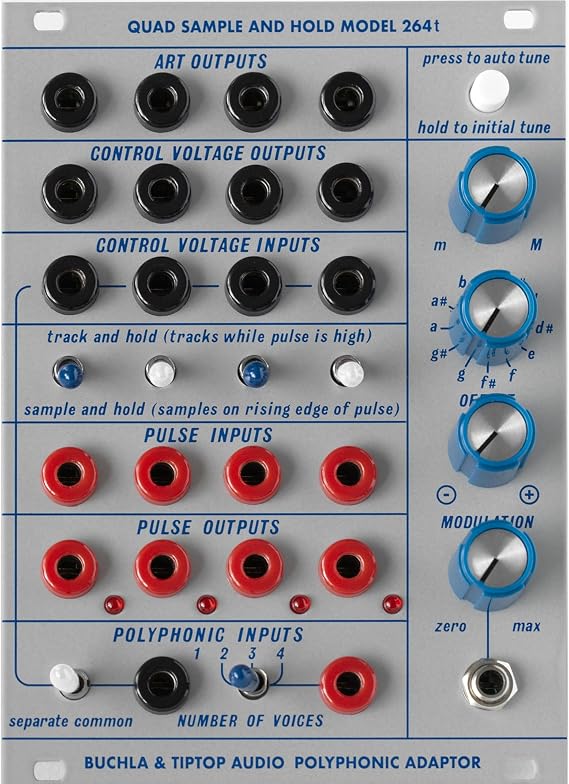 Tiptop Audio Buchla 264t Quad Sample and Hold Polyphonic Adaptor Eurorack Module
