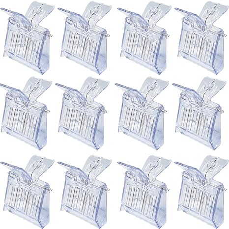 ROYHOO 12 Pieces Bee Queen Clip Plastic Clip Queen Bee Cage Catcher