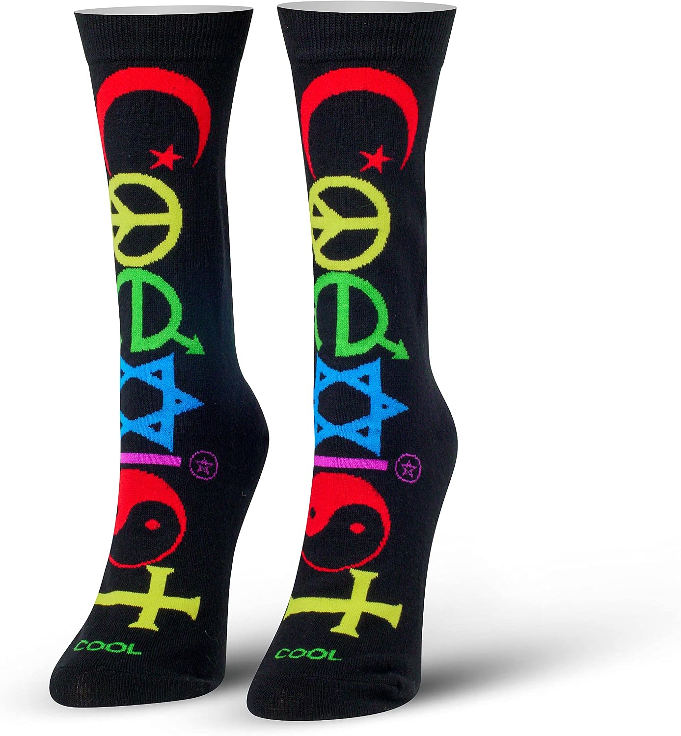 Cool Socks Novelty Crew Dress Sock, Women's, Graphic, Unique Designs, Funny Silly Cute