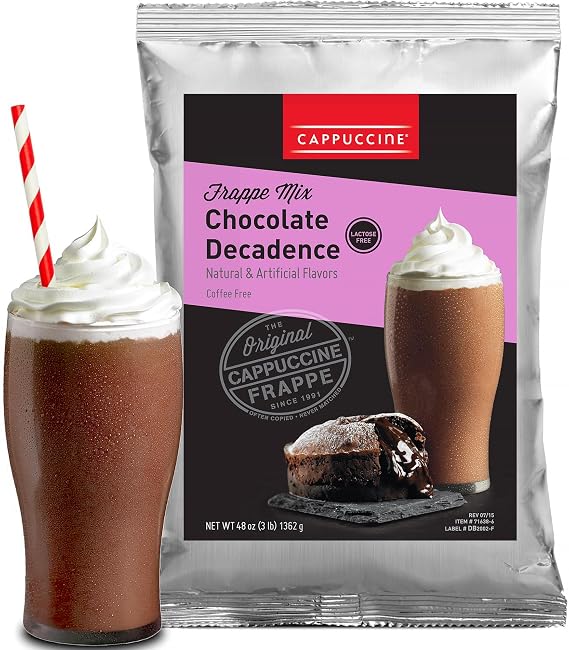 Cappuccine Chocolate Decadence Frappe Mix, 3 Pound (Pack of 1)