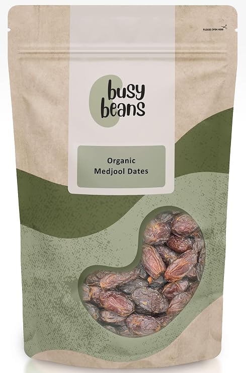 Organic Medjool Dates - Certified Organic - by Busy Beans Organic (500g)