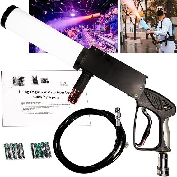 Handheld CO2 RGB LED Fog Machine with Moving Head DJ Light