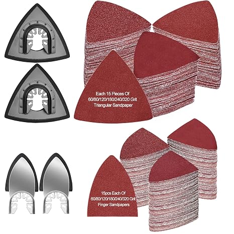 184 PCS Multi Tool Sanding Pads, Sanding Pad, Multi-Tool Blade
