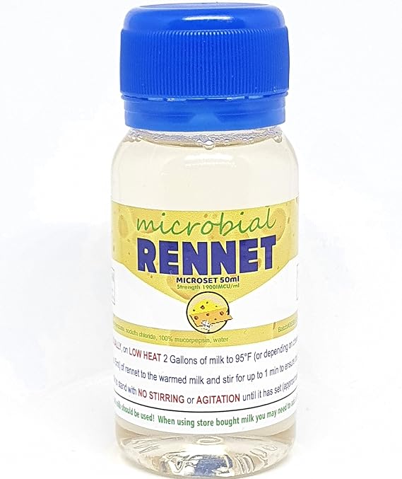 RENNET Microbial Liquid Cheese Coagulant Microset 1.7 fl oz 50 ml