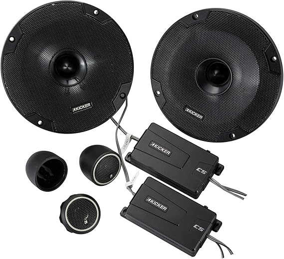 KICKER 46CSS654 CS-Series CSS65 6.5-Inch (160mm) Component System with .75-inch tweeters, 4-Ohm (Pair)