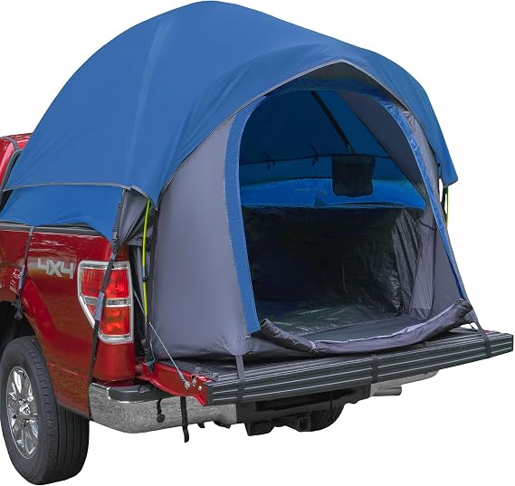 Truck Bed Tent - Water-Resistant Vented Camper Shell - Fits 5.5 to 6ft Truck Bed - 2 Person Camping Tent with Carry Bag by Wakeman Outdoors
