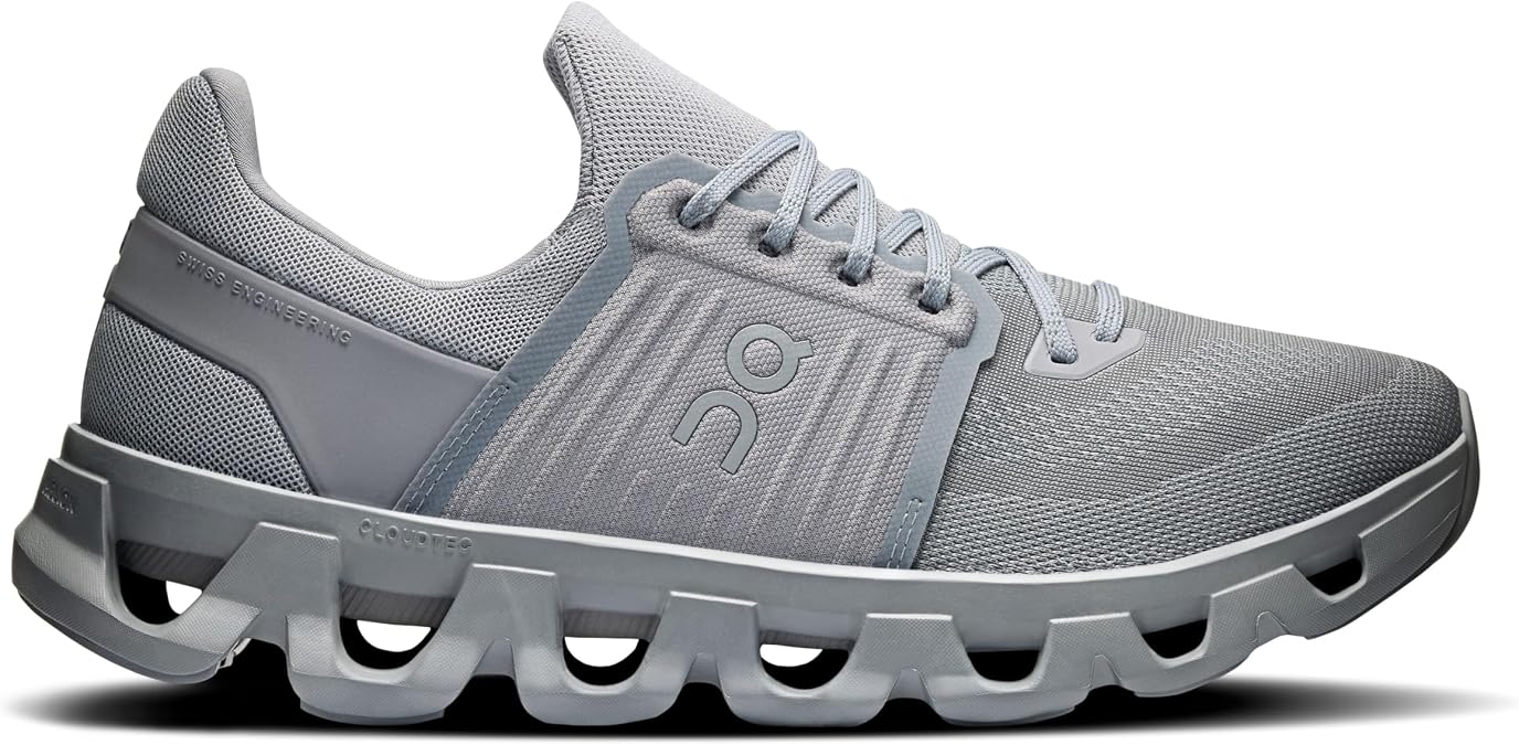 On Men's Cloudswift 4 AD Sneakers, Alloy/Frost, 8 Medium US