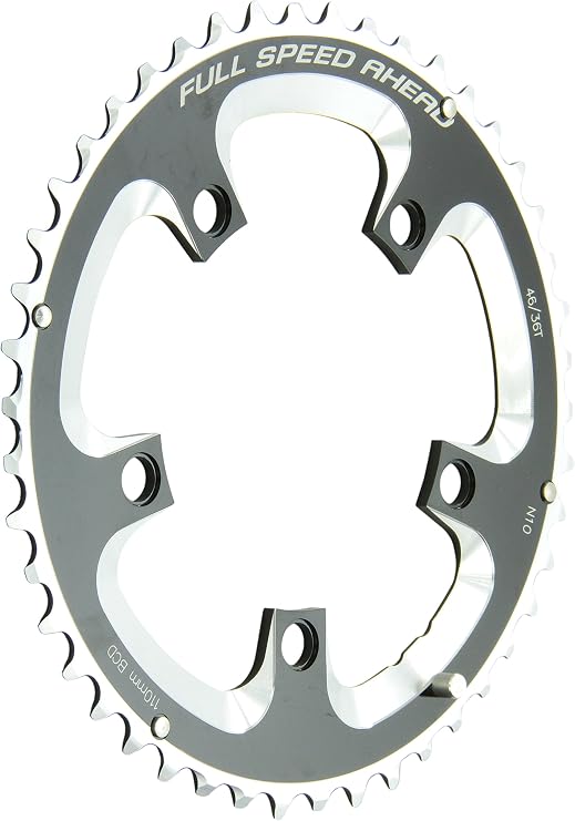 FSA Super Road 50 -Tooth/10-Speed Chainring (110mm, Black)