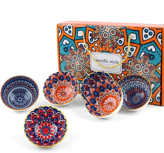 Ceramic Serving Bowls,Cereal Bowl Set of 6,Ceramic Rice Bowls 10 oz