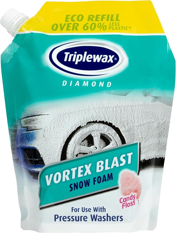 Triplewax Snow Foam Pouch 1.2L – Concentrated Pre-Wash for Thick Foam Cleaning