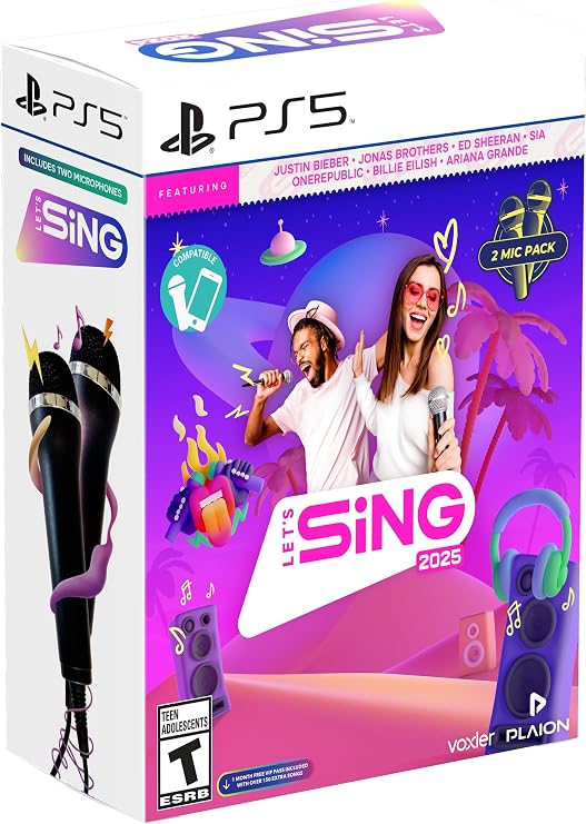 Lets Sing 2025 (2 mic bundle) - PlayStation 5