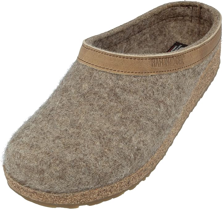 HAFLINGER Unisex's Grizzly Torben Open Back Slippers