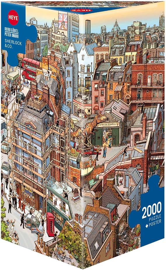 Heye New for 2016 Sherlock and Co/Gobel/Knorr Triangular Puzzles (2000-Piece, Multi-Colour)