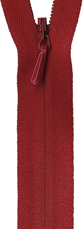 YKK YKK Unique Invisible Zipper 22", Red