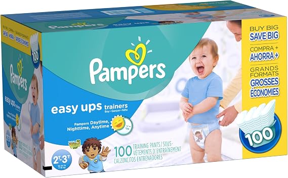 Pampers Easy Ups Training Pants Pull On Disposable Diapers for Boys