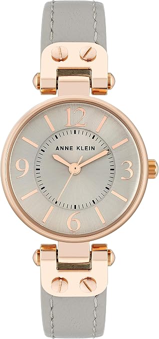 Anne Klein Women's Leather Strap Watch