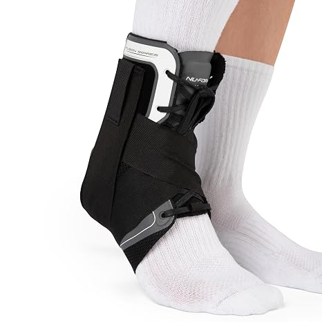 Ovation Medical Nu-Form Ankle Brace - Premium, Low Profile Ankle Stabilizer and Ankle Compression Brace - Breathable Ankle Brace for Sports, Ankle Sprains, Injury Recovery Support, More (X-Small)