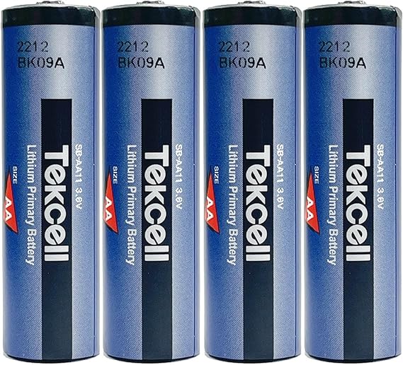 4 Pack SB-AA11 3.6V AA 14500 Lithium Battery LS14500 ER14505