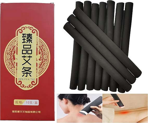Smokeless Moxibustion Moxa Sticks aijiu(10 per Box)