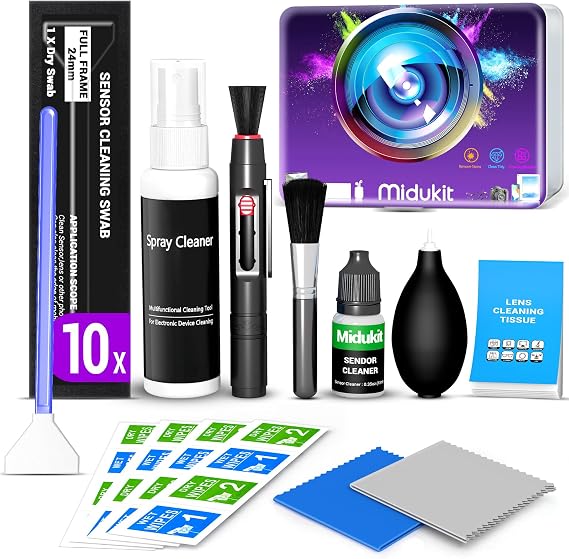 Camera Cleaning Kit, Camera Lens Cleaning Kit, Full Frame Sensor Cleaning Kit