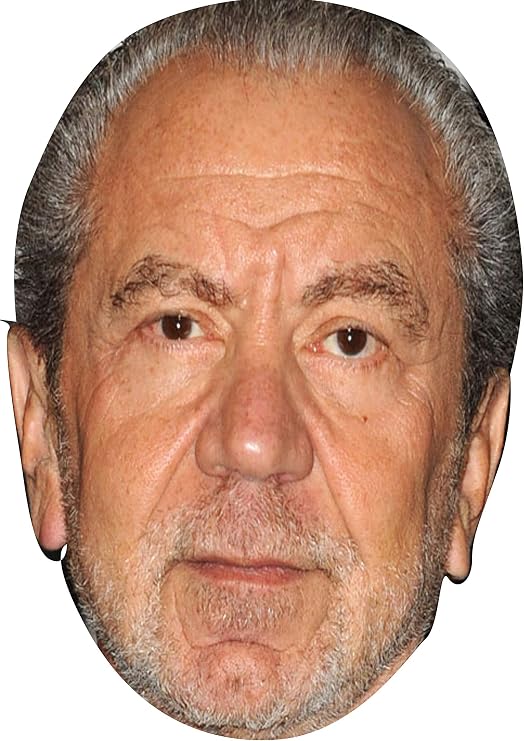 FoxyPrinting Alan Sugar Celebrity Cardboard Party Face Mask Fancy Dress